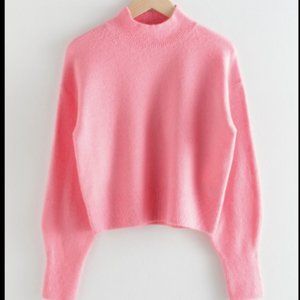 Other Stories Pink Mock Neck Sweater. Size Medium